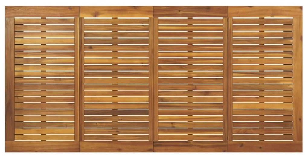 Conjunto de Jantar de Jardim 9 pcs Preto 200 x 90 x 75 cm