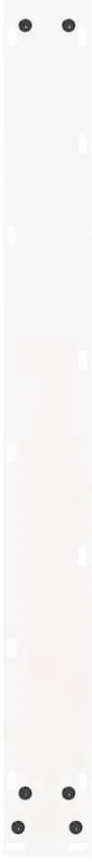 Pés para mesa de jantar em formato de U, 3 peças, branco, 90x (72-73)
