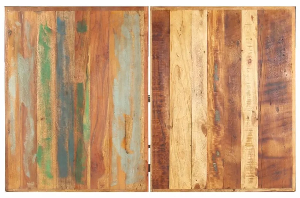 Mesa de centro 142x90x42 cm madeira recuperada maciça