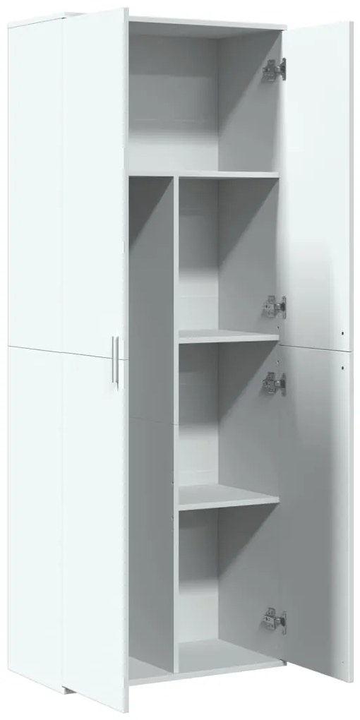 Armário alto 70x35x180 cm derivados de madeira branco