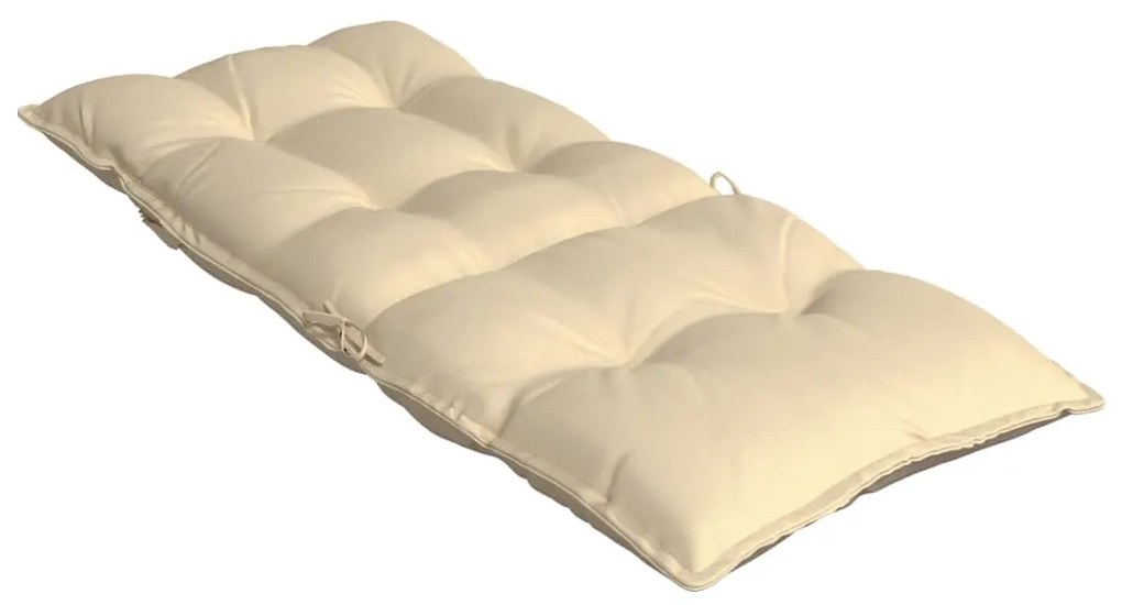 Almofadões p/ cadeira encosto alto 4 pcs tecido oxford bege