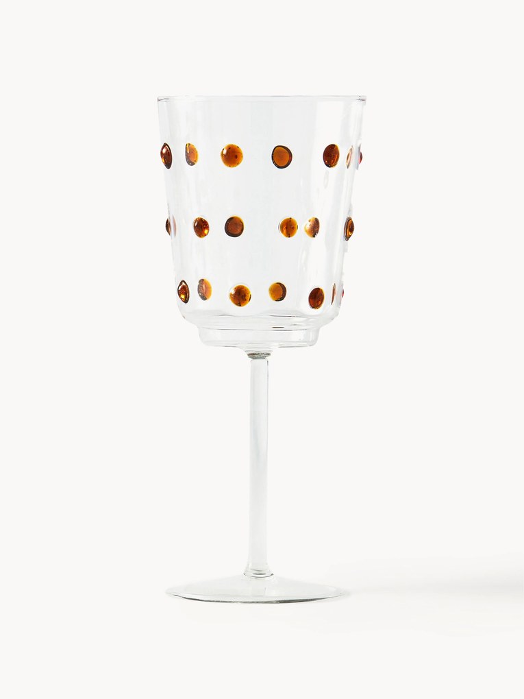 Copos de vinho em vidro borosilicato artesanal Nob, 2 uni.