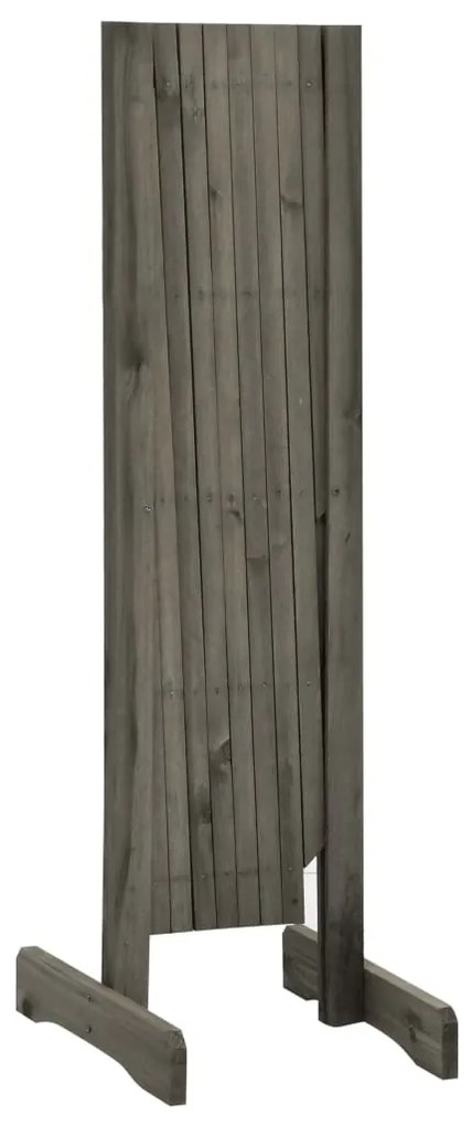 Vedação em treliça para jardim 150x80 cm abeto maciço cinzento