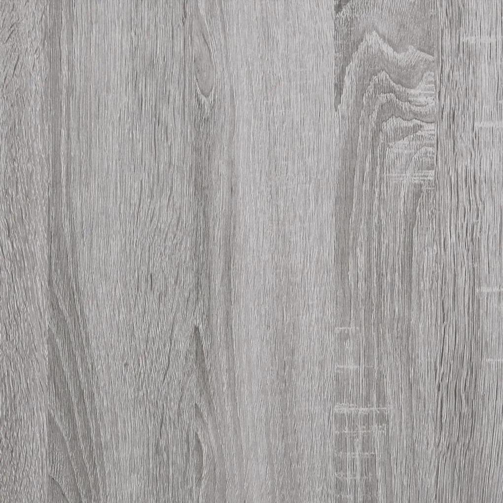 Estante c/ 3 prateleiras derivados de madeira cinzento sonoma