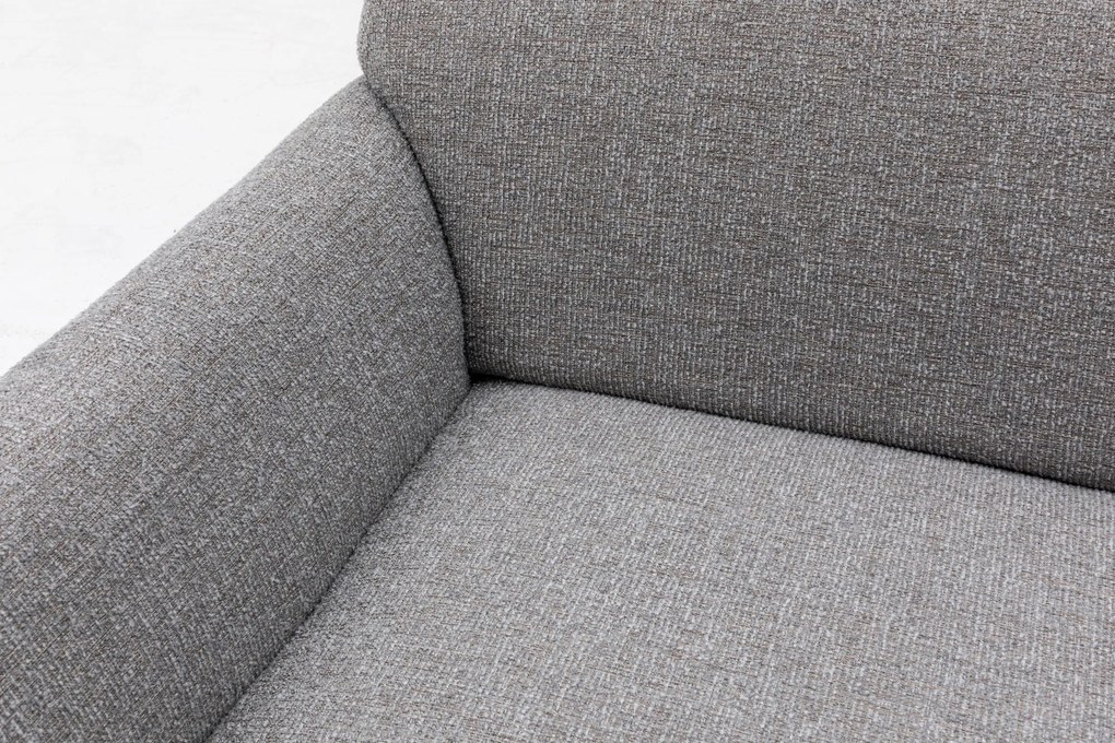 Sofá 3 Lugares "Stockholm" - Cinzento Claro com Pernas em Faia - 223x8