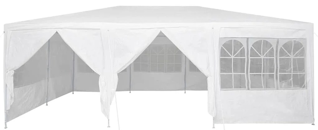 Tenda para Festa com 10 Lados Brancos 6x4 m PE
