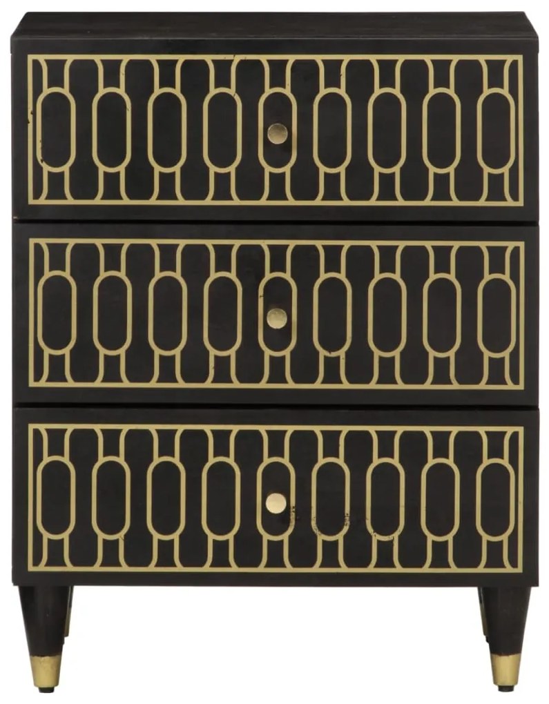 Mesa de cabeceira 50x33x60 cm madeira de mangueira maciça