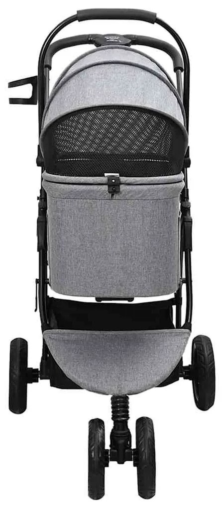 Carrinho de Pet Dobrável Cinzeto 78 x 54 x 101 cm Tecido Oxford