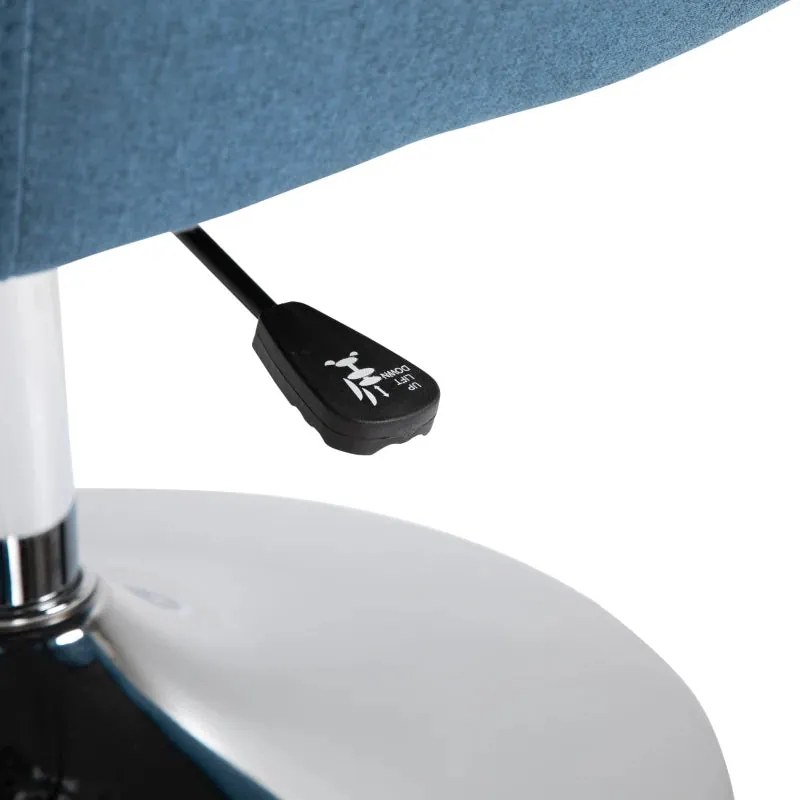 Cadeira Giratória Dolphin – Azul – Design Nórdico