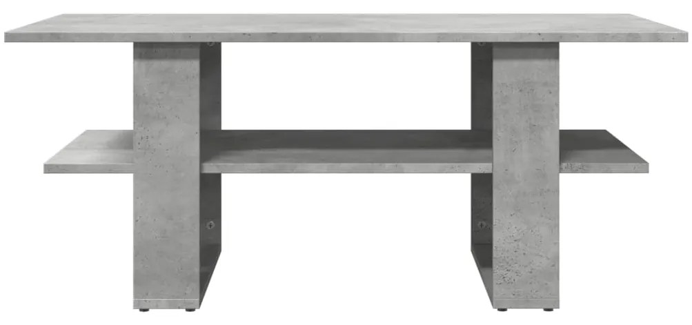 Mesa de centro 102x55x42 cm madeira processada cinza cimento