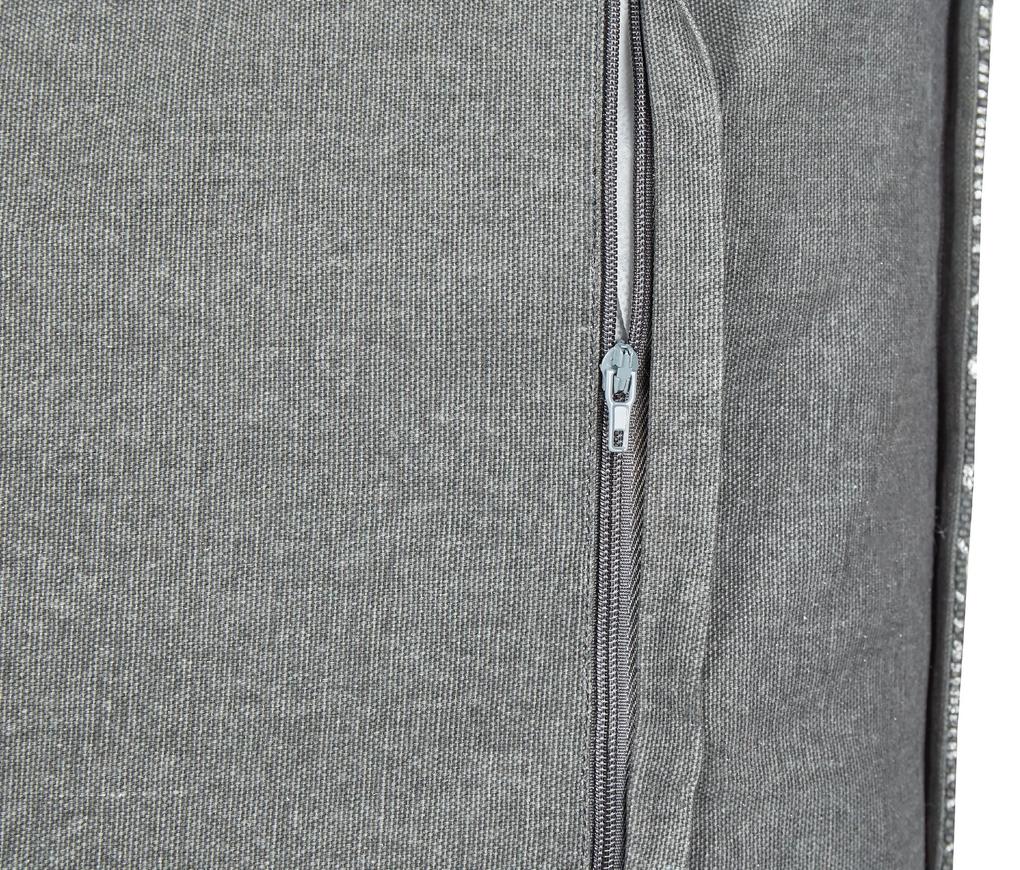 Conjunto de 2 almofadas com padrão geométrico em algodão cinzento 45 x 45 cm HOYA Beliani