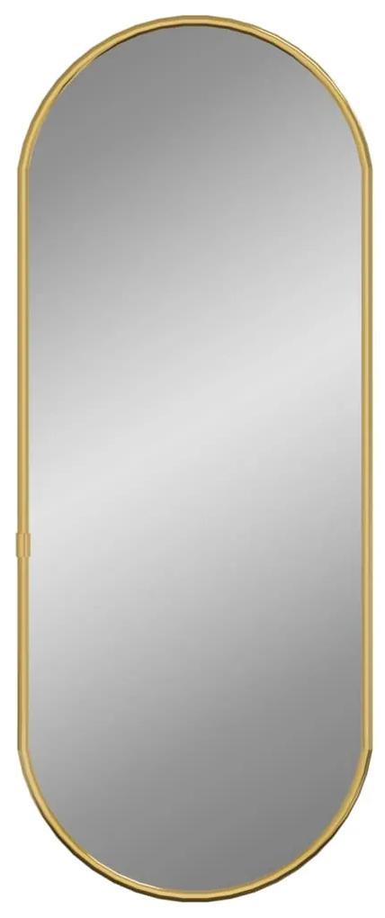 Espelho de parede 60x25 cm oval dourado