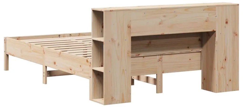 Cama com estante sem colchão 160x200 cm pinho maciço
