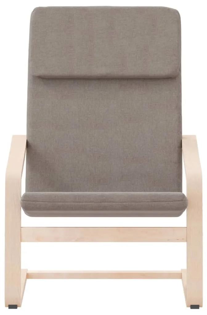 Cadeira de descanso tecido cinzento-acastanhado