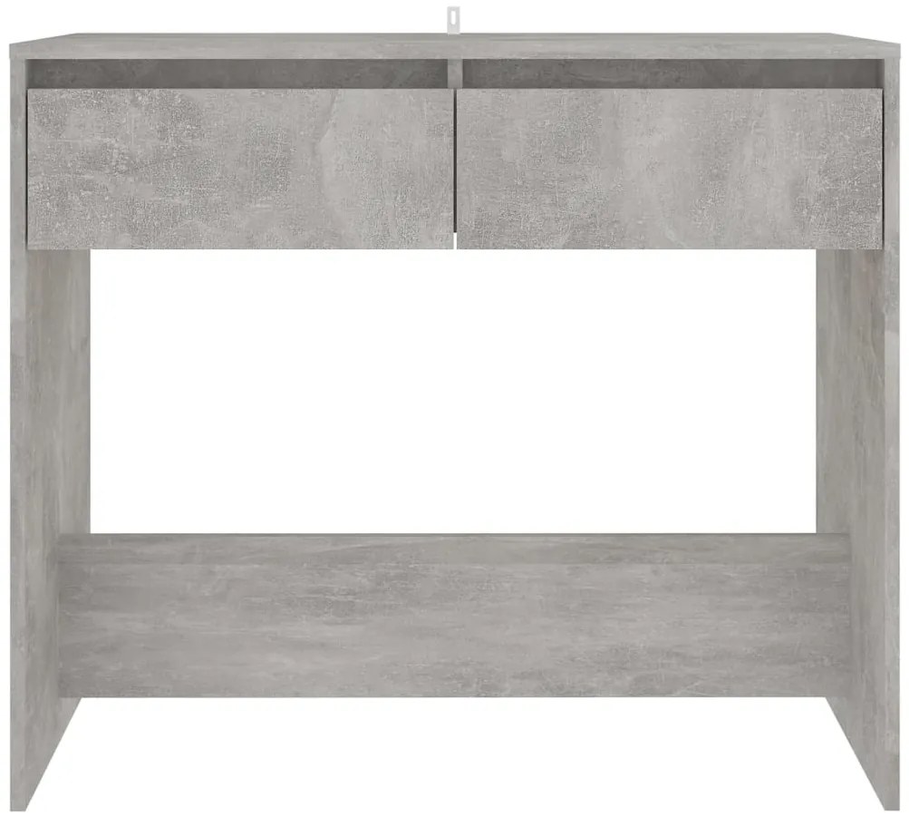 Mesa consola 89x41x76,5cm derivados de madeira cinzento-cimento
