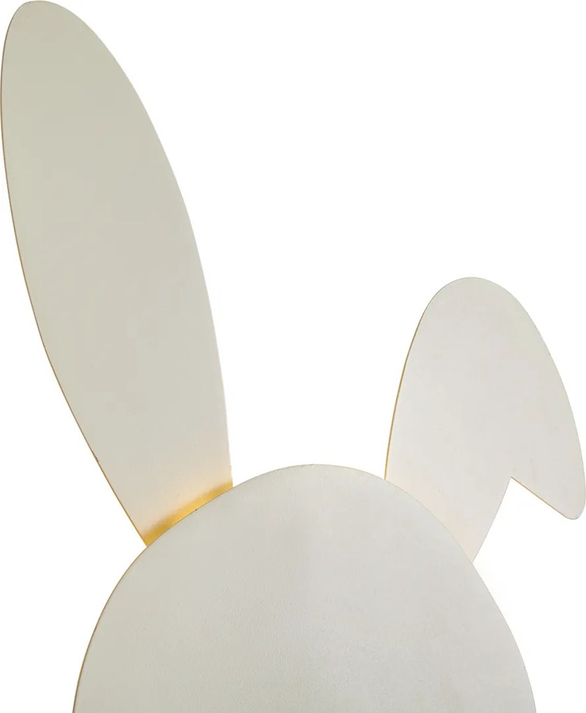 Candeeiro de parede infantil bege com LED regulável em 3 níveis - Benny the Bunny
