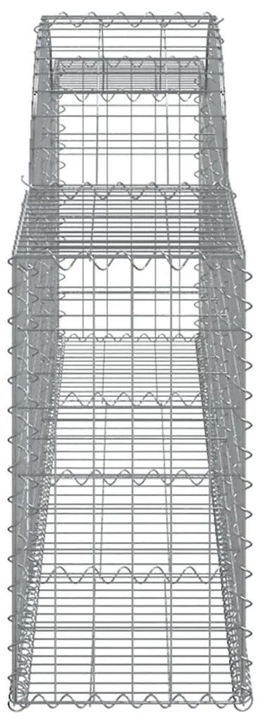 Cestos gabião arqueados 25pcs 300x30x60/80 cm ferro galvanizado