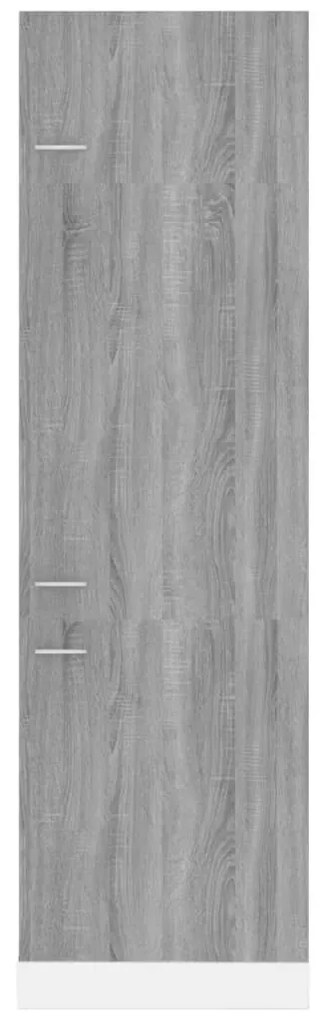 Armário para frigorífico “Lyon” 60x57x207cm cinza sonoma