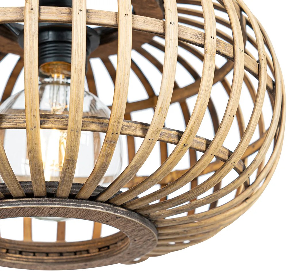 Candeeiro de suspensão oriental bambu 32 cm - Amira Oriental