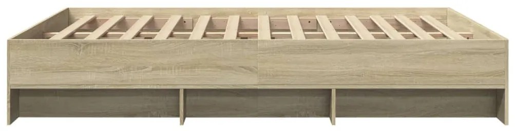 Estrutura cama s/ colchão derivados de madeira carvalho sonoma