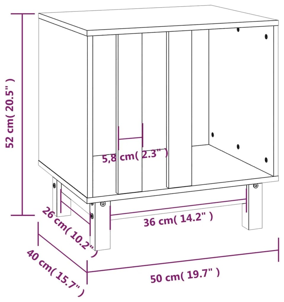 Casota para cães 50x40x52 cm madeira de pinho maciça branco