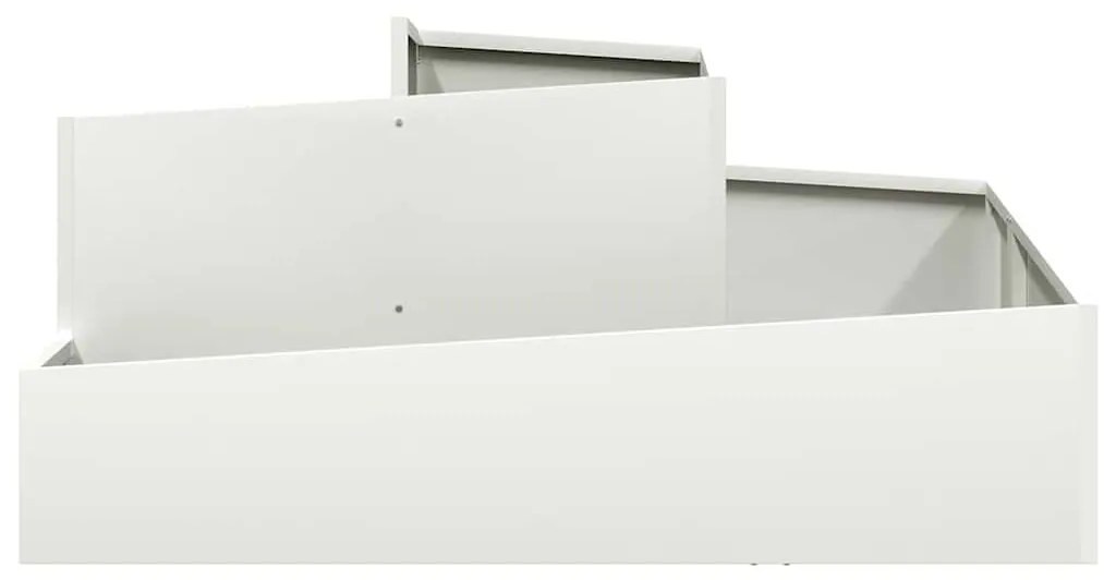 Vasos &amp; Plantadores Branco Plástico Médio Inserções Decorativas