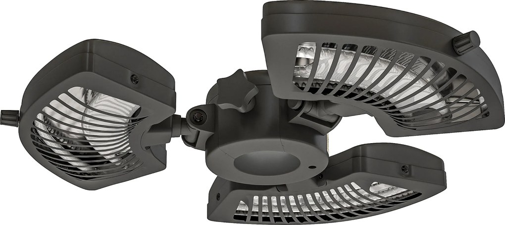 Outsunny Aquecedor por Infravermelhos para Chapéu de Sol 2400W Aquecedor Exterior Elétrico de Alumínio com 3 Níveis de Aquecimento Ø55x8 cm Preto | Aosom Portugal