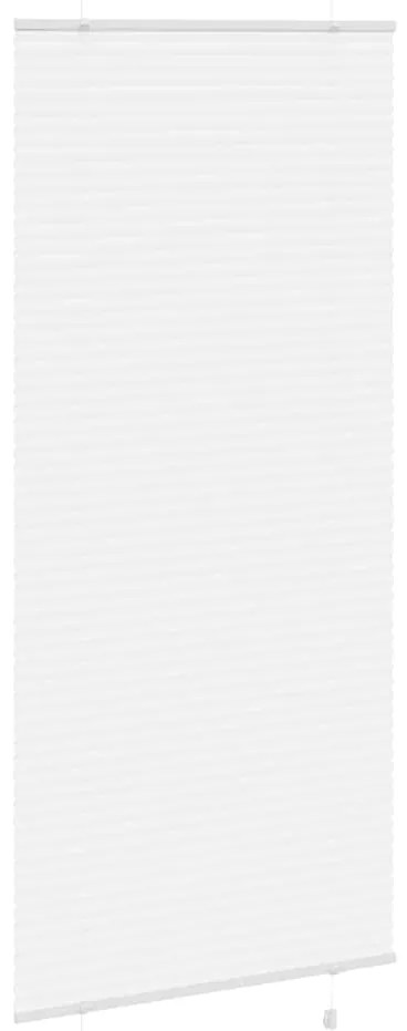 Branco Plissada Cega 100x200cm Largura Tecido 99,4 cm Poliéster
