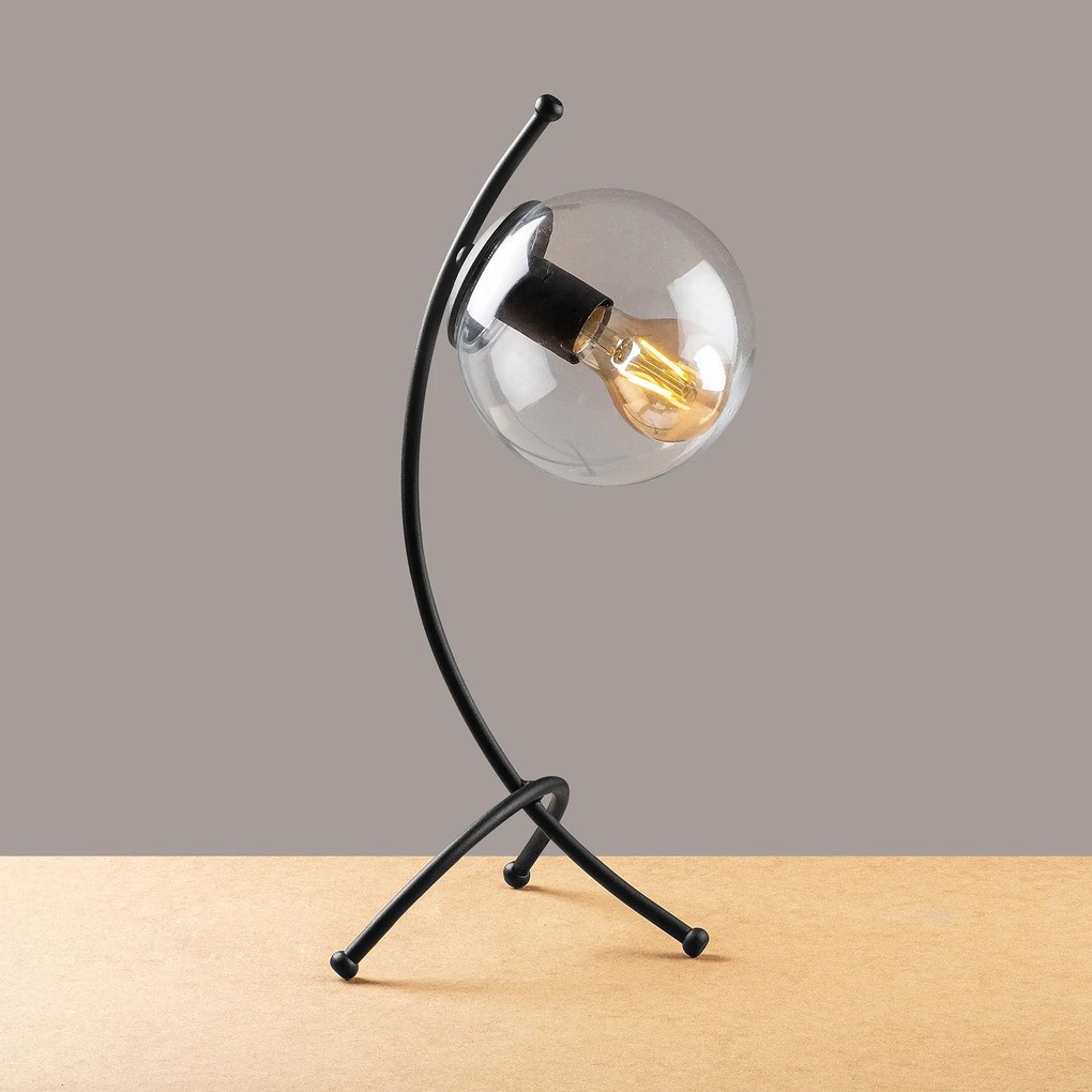 Candeeiro de Mesa Yay – Preto – 23 x 18 cm