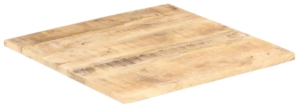Tampo de mesa madeira de mangueira maciça 25-27 mm 80x80 cm