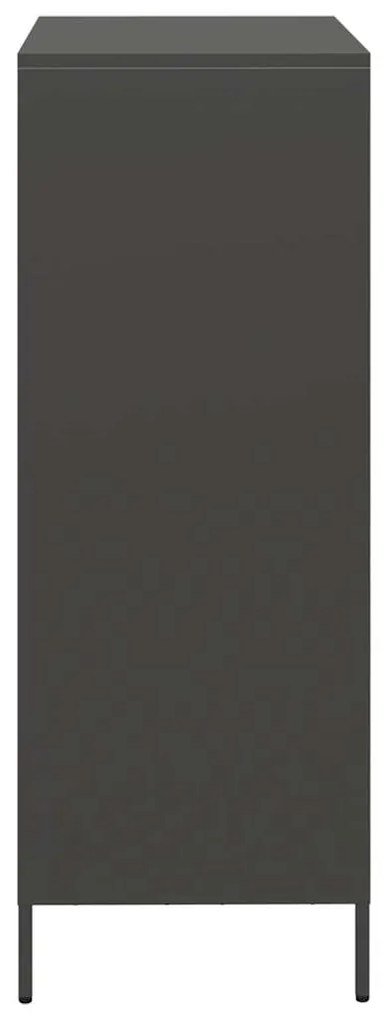 Móvel alto 68x39x103,5 cm aço preto