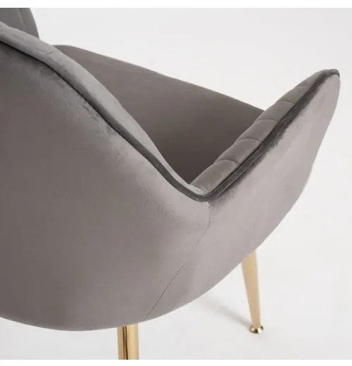 DUDECO - Cadeira Norbana Gold Cinzento