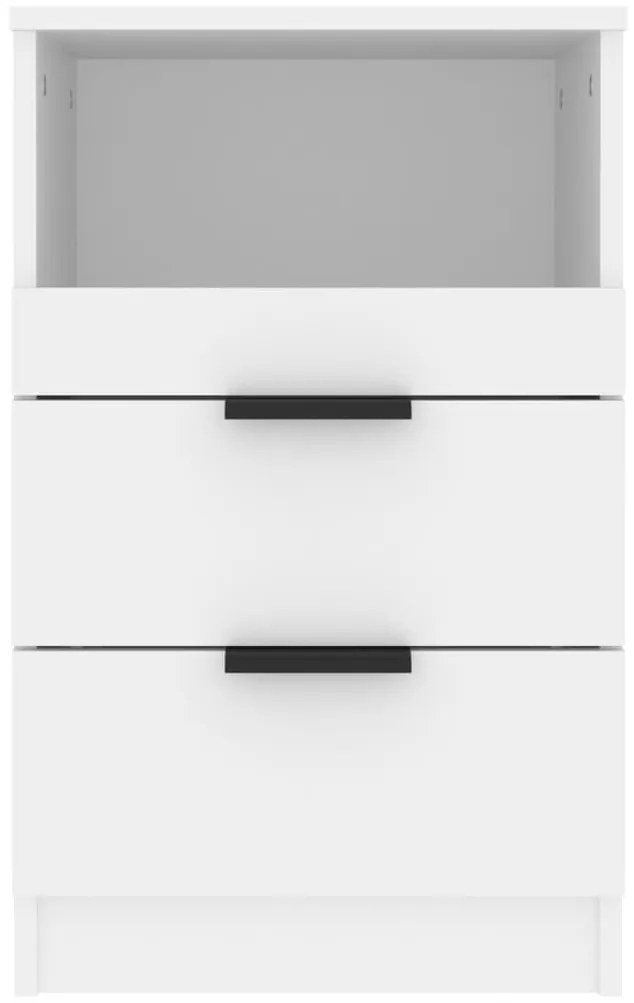 Mesa de cabeceira derivados de madeira branco