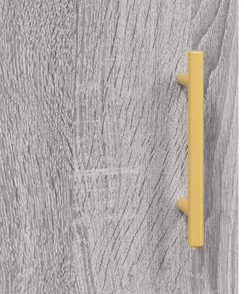 Armário alto 69,5x34x180 cm derivados de madeira sonoma cinza