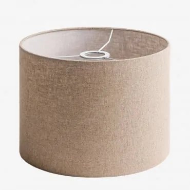 Arlina Tecido Para Abajur Castanho Areia Claro & Ø30 Cm - ↑20 Cm - Sklum