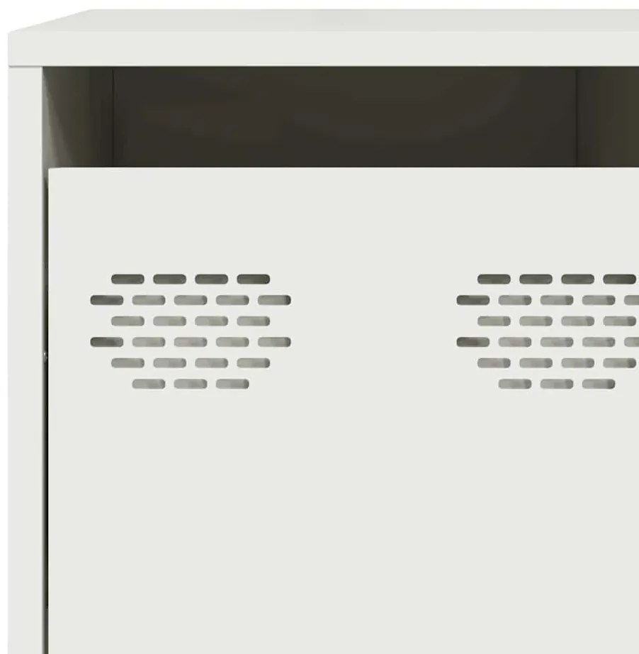 Aparador 135x39x103,5 cm aço laminado a frio branco