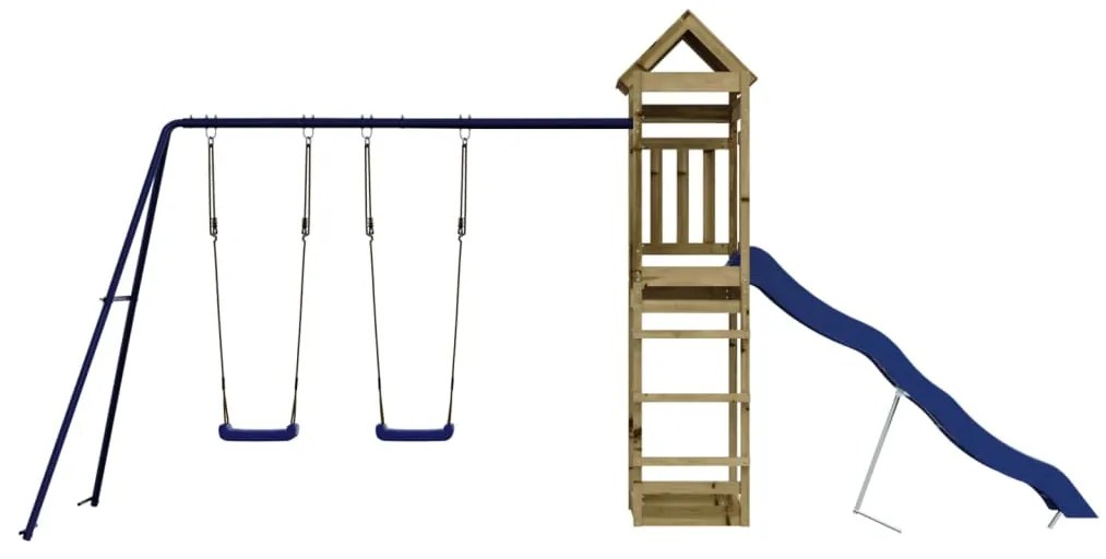 Conjunto de brincar para exterior madeira de pinho impregnada