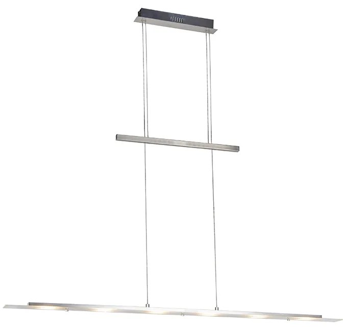 Candeeiro de suspensão design em aço incl. LED - Platina Design,Moderno