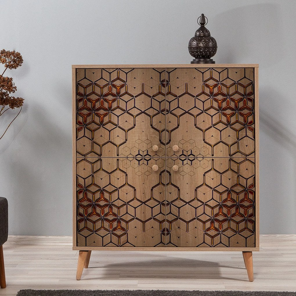 **** Armário Multiuso Multilux – Carvalho Sonoma – 95x111x36 cm

**