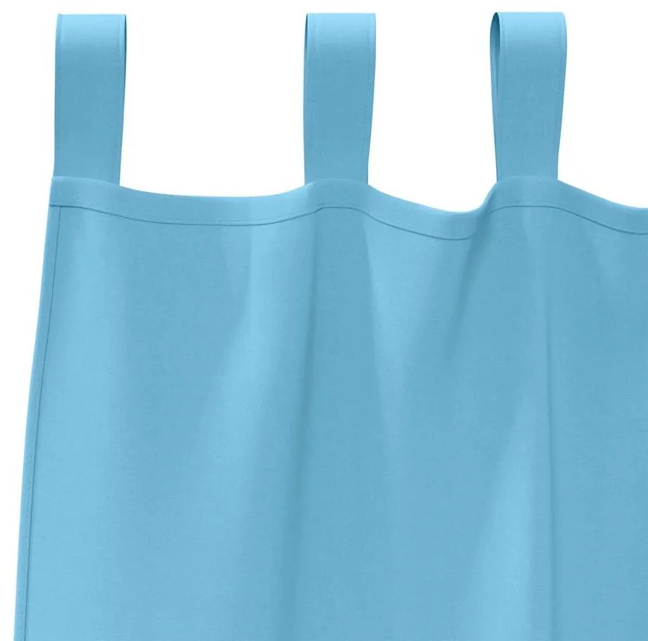 Cortinas com cortinas 2 pcs Azul claro 260 x 140 cm Poliéster