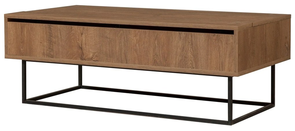Conjunto de Mobiliário de Sala de Estar Laxus – Nogueira/Preto – Unida
