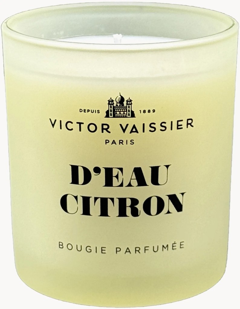 Vela perfumada D'Eau Citron (limões italianos, raiz de íris e baunilha)