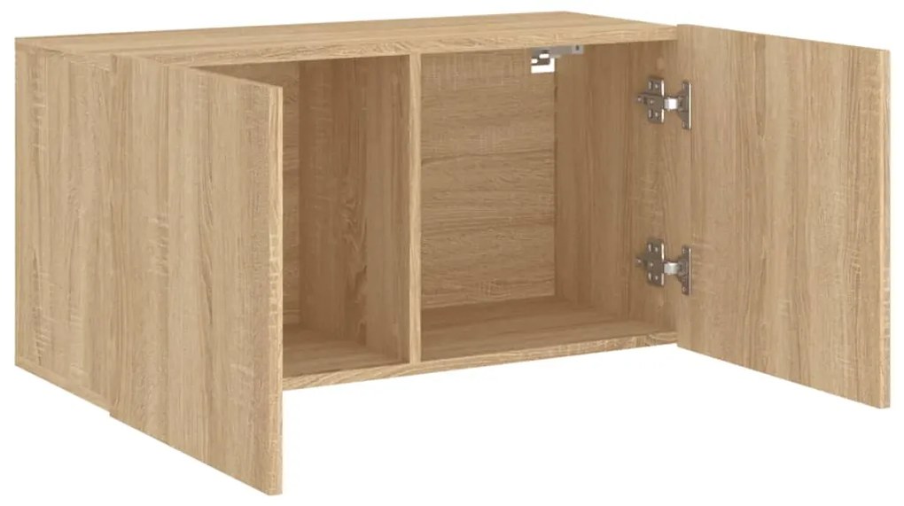 Móvel de parede para TV 80x30x41 cm carvalho sonoma