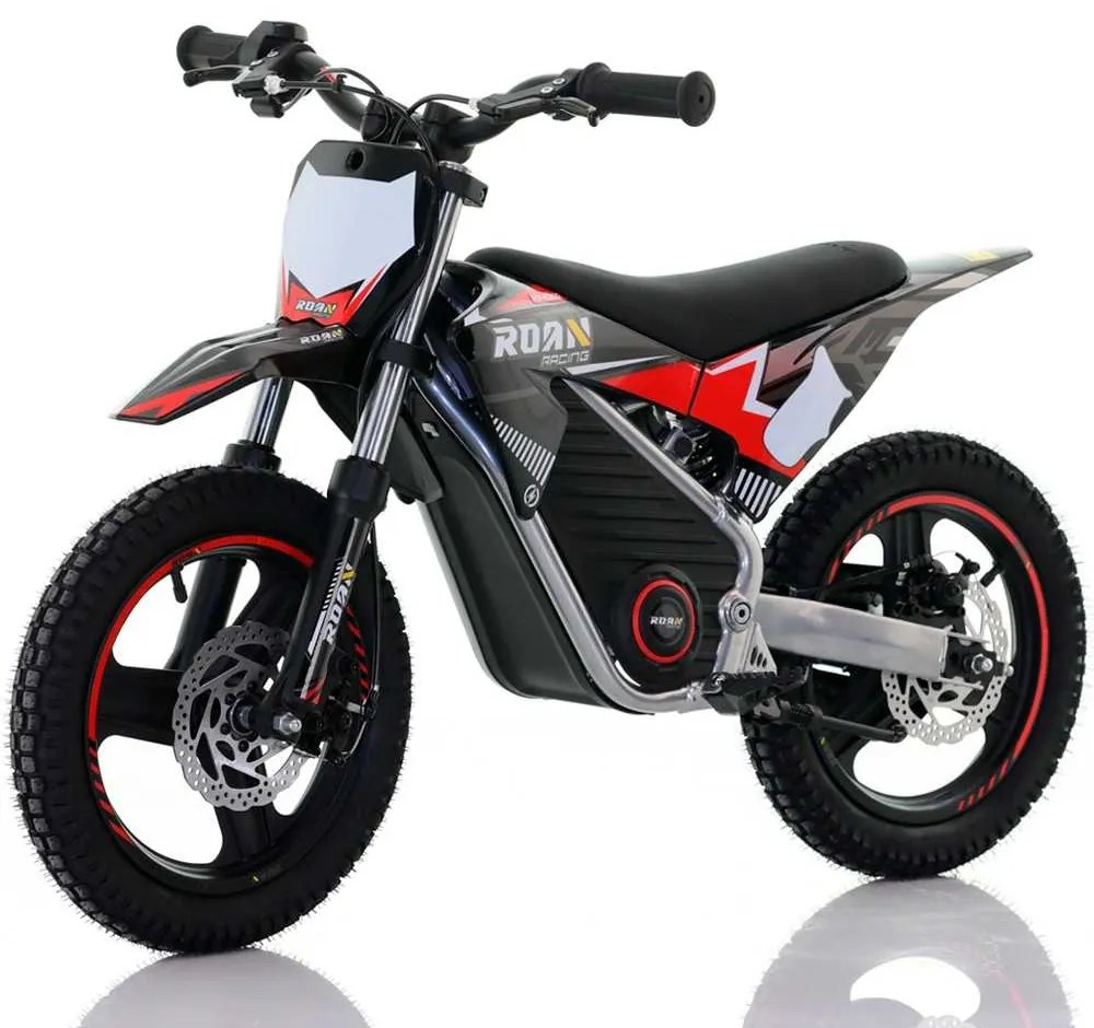 Mini moto elétrica para crianças Minicross electrica 350W 14/14" Warrior MX-E350 Preta