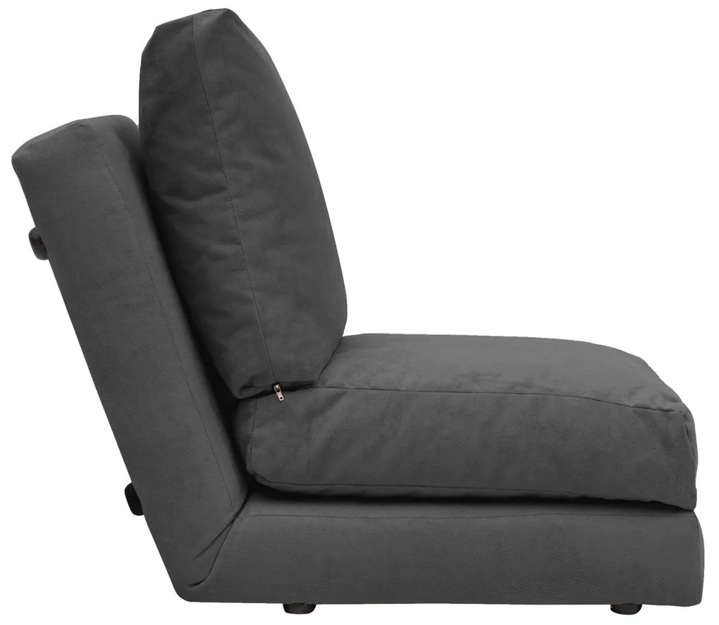 Sofá-Cama Individual Taida – Cinzento – 68x60x26 cm