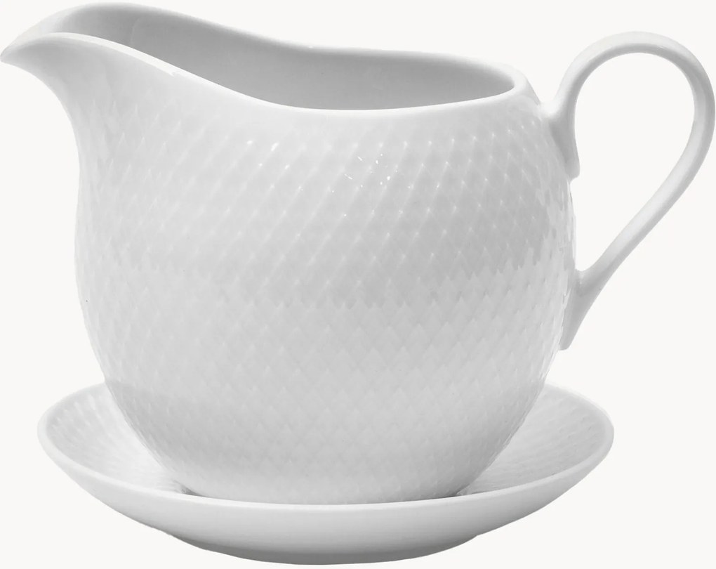 Molheira em porcelana com pires Rhombe