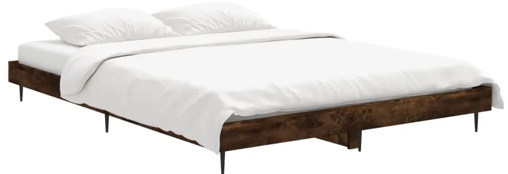 Estrutura cama s/ colchão derivados de madeira carvalho fumado