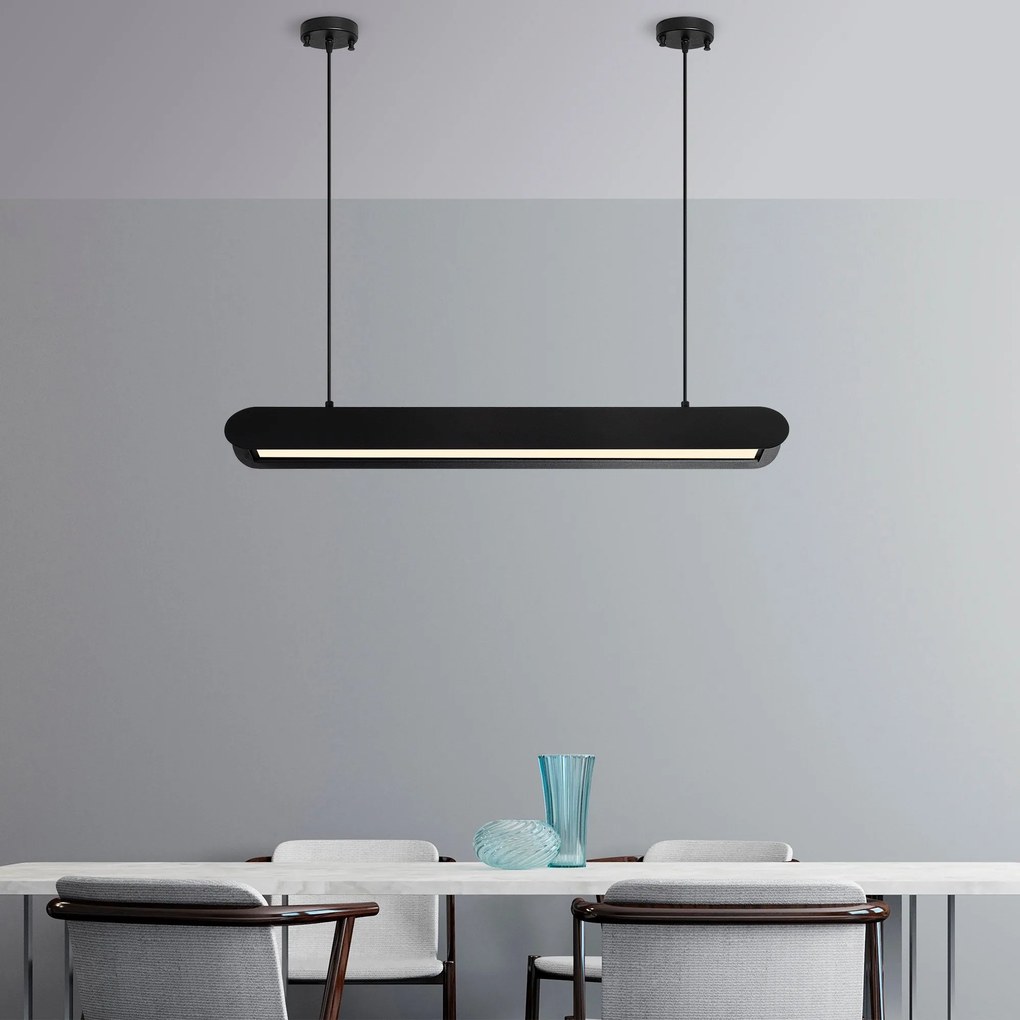 Chandelier Ens – Preto – 109 cm x 10 cm x 130 cm