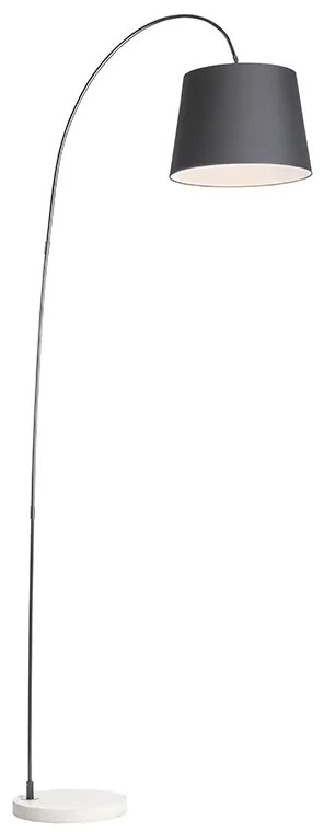 Candeeiro de pé moderno com cúpula preta - Bend Moderno