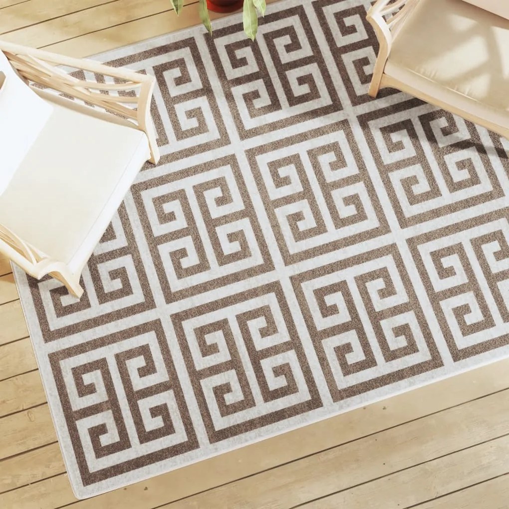 Tapete pelo curto antiderrapante int./ext. 160x230 cm multicor